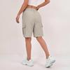 Damen Wander-Cargo-Shorts mit mehreren Taschen, Leicht, Schnelltrocknend, Sommer-Shorts mit Kordelzug, Elastischer Bund, Bermuda-Shorts für Outdoor, Wandern, Arbeit