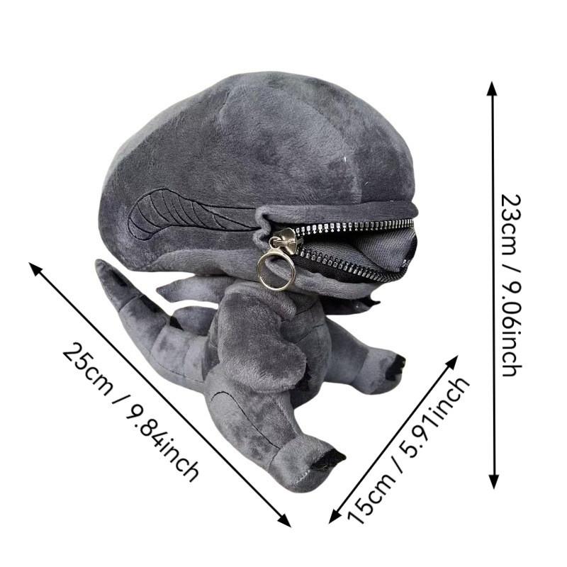Unique Human Xenomorph Hybrid Plush Toy Soft Stuffed Doll For Collectors And Fans