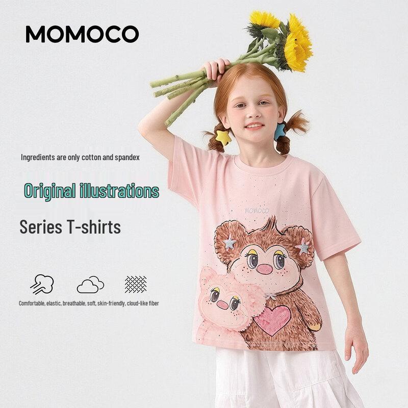 MOMOCO Girls' Summer Graphic T-Shirt