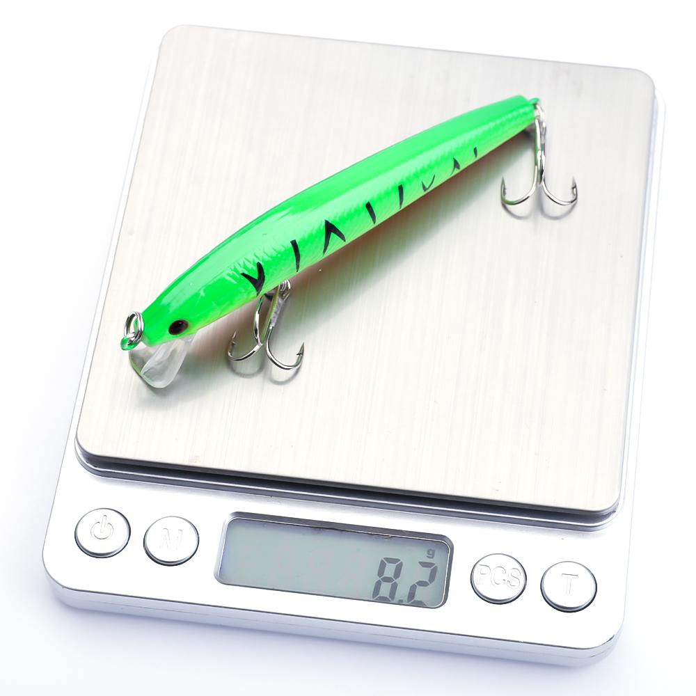 1Pcs Fishing Lure Hard Bait Minnow Deep Diving Swim Bait Walleye Lure Surface Water Lure for Bass Trout Pike Freshwater Saltwater Lure Set