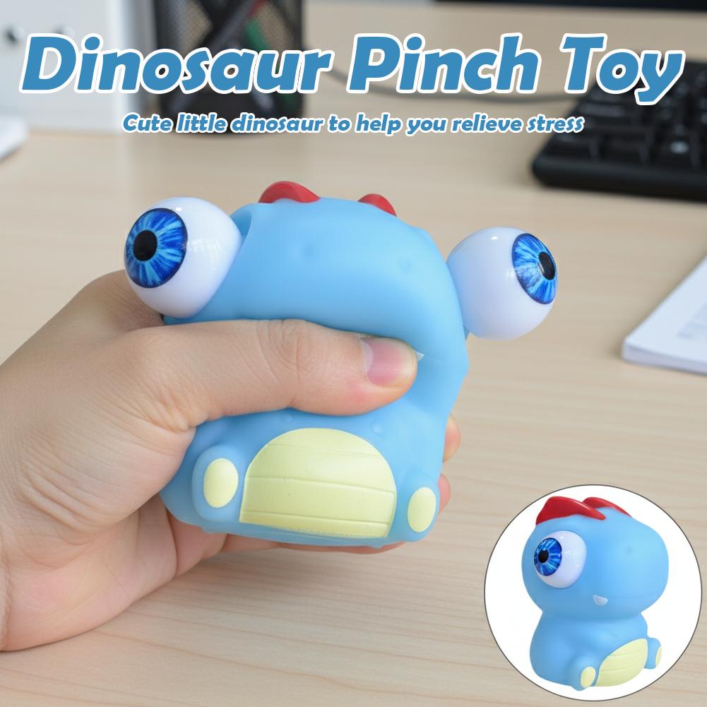 Funny Big Eye Dinosaurs Squeezing Toys Eye Relief Anxiety Decompression Toy Sensory Bouncing Back Gifts For Adult X9Z4