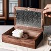 Nordic Wooden Begonia Glass Jewelry Storage Box Ornament