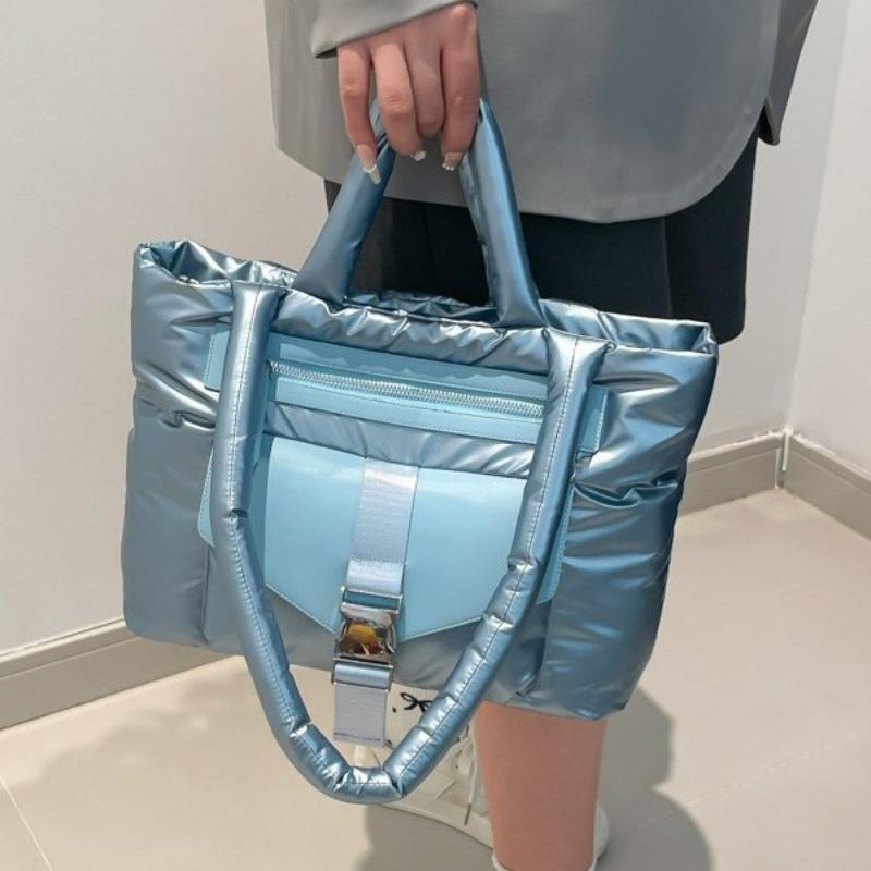 Female College Student Simple and Cute Large-capacity Multi-functional Shoulder Messenger Tote Bag New Nylon Bag