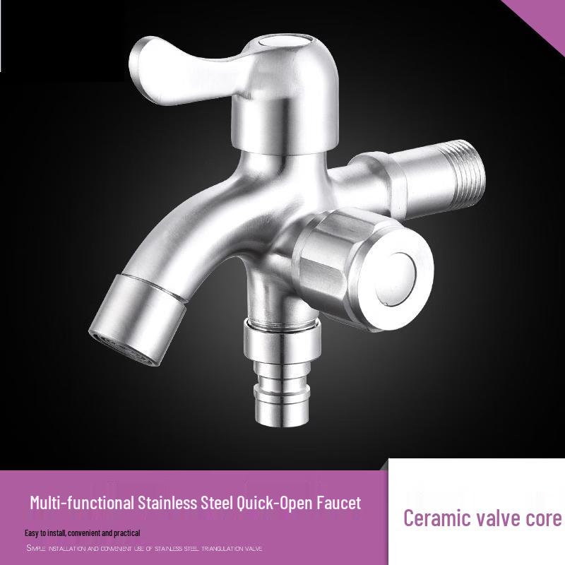 TLXT Stainless Steel Wall-Mounted Hot Water Faucet