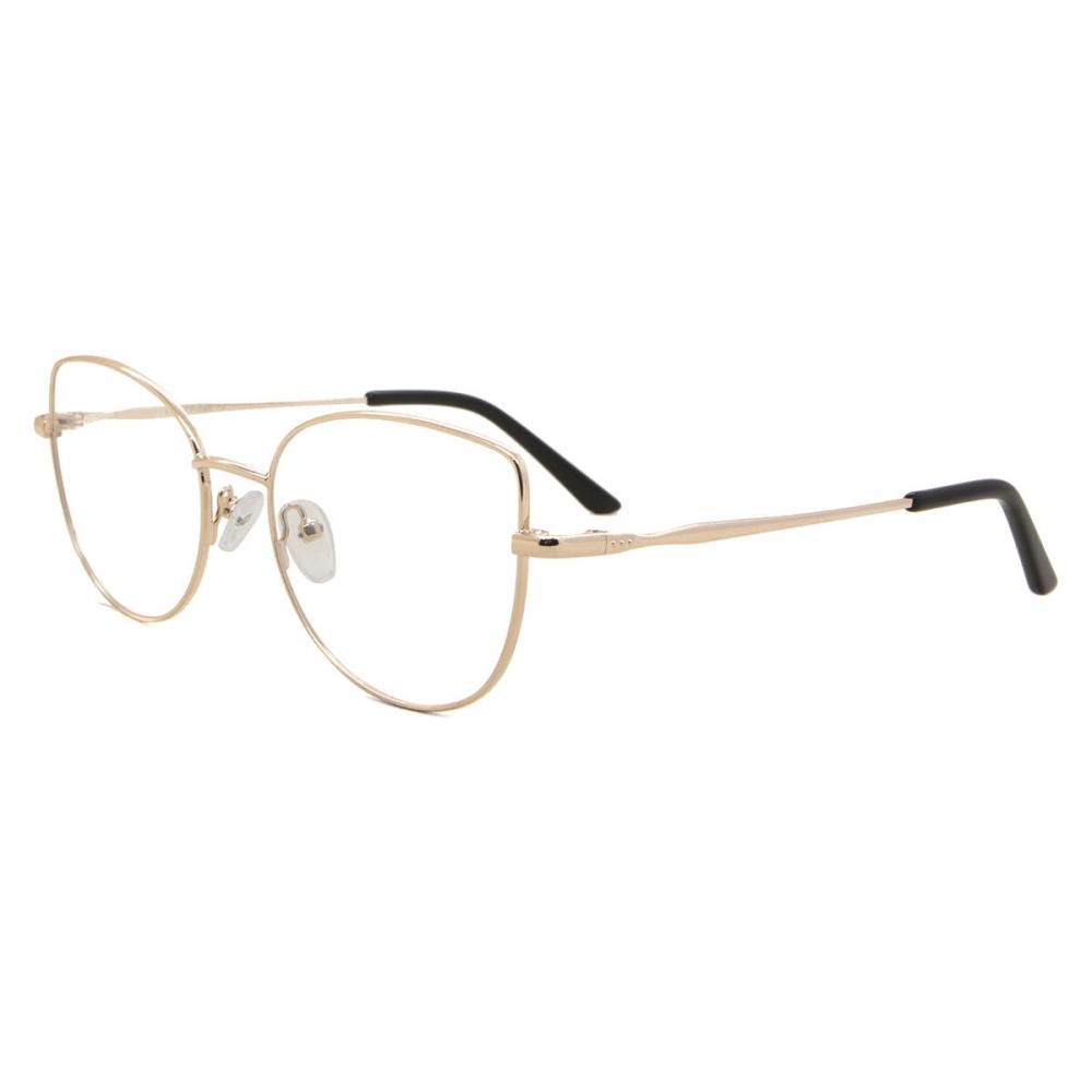Full Rim Cat Eye Shiny Gold Smartbuy Collection Sammie L119c Fashion Women Eyeglasses