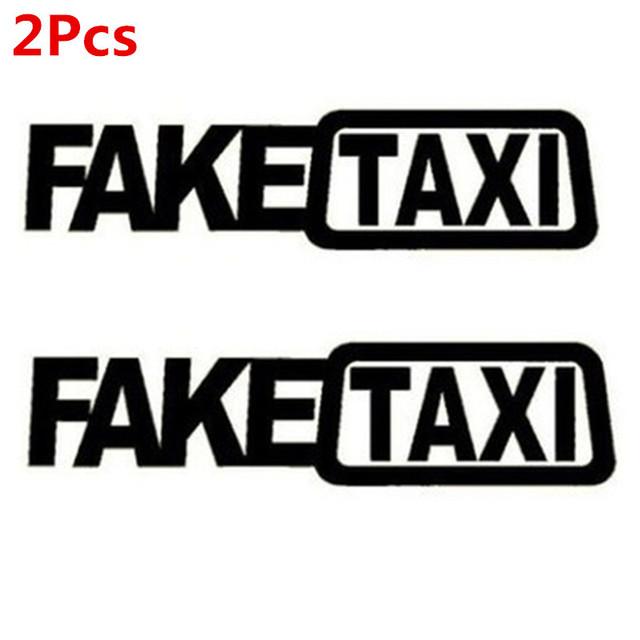 Universal FAKE TAXI Car Auto Sticker Decal Emblem Self Adhesive Vinyl For Car Funny Car Sticker
