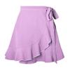 Woman Skirts Harajuku Pure Color with Zipper Skirts Bubble Cloth Falbala Skirts Womens