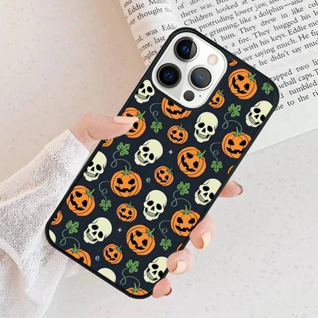 Halloween Aesthetic Phone Case For iPhone 17 Air 16 15 14 plus 12 13 Pro max Soft Bumper Shell Cover coque