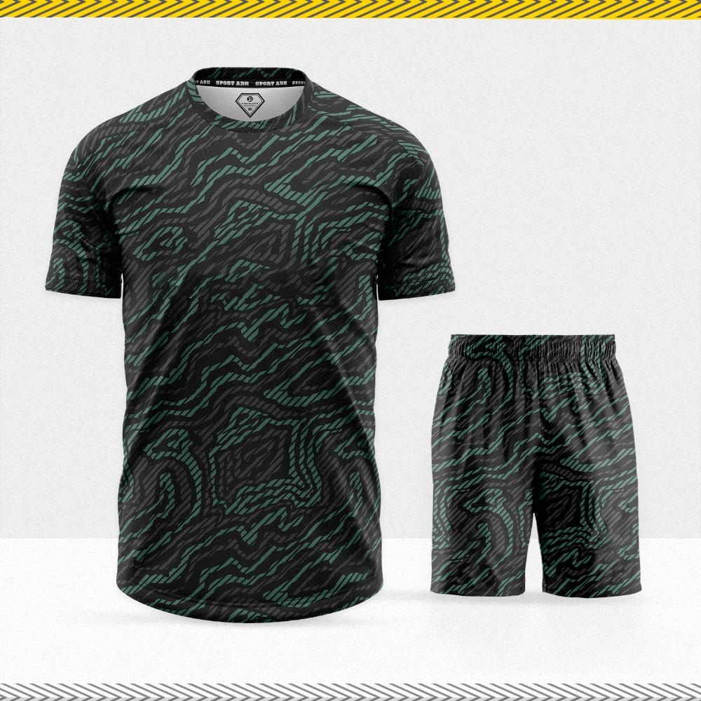 2026 Summer New Men's Short-Sleeved Set with 3D Angel Pattern Print for Street Casual Fashion Comfortable and Breathable
