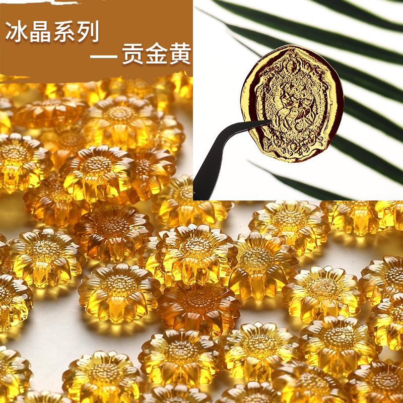 100Pcs/bag Sunflower Enamel Wax Particles Translucent Color DIY Invitation Envelope Seal Full Set of Wax Making Materials