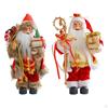 Christmas Santa Claus Figurine Decoration Collectible Doll Tabletop Ornament for