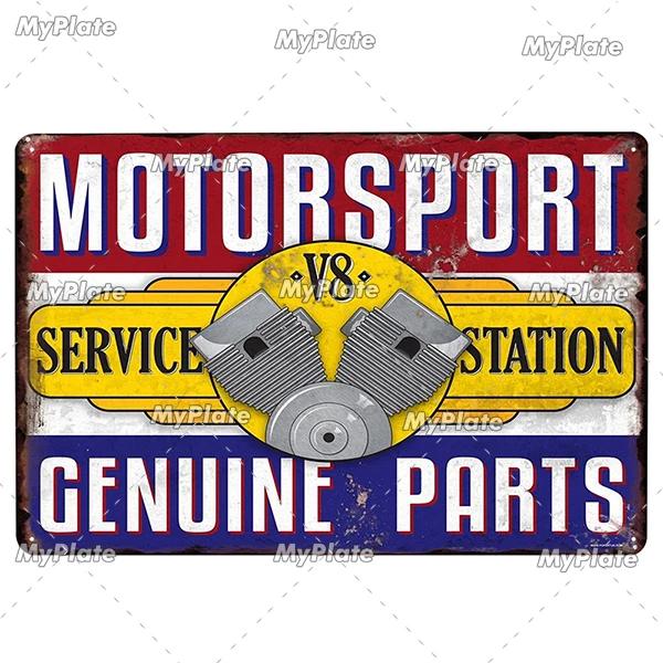 Hot Rod Garage Vintage Metal Sign Tin Sign Vintage  Decoration Plaque Home Wall Decor Bar Sign Home Decor Poster Drop Shipping