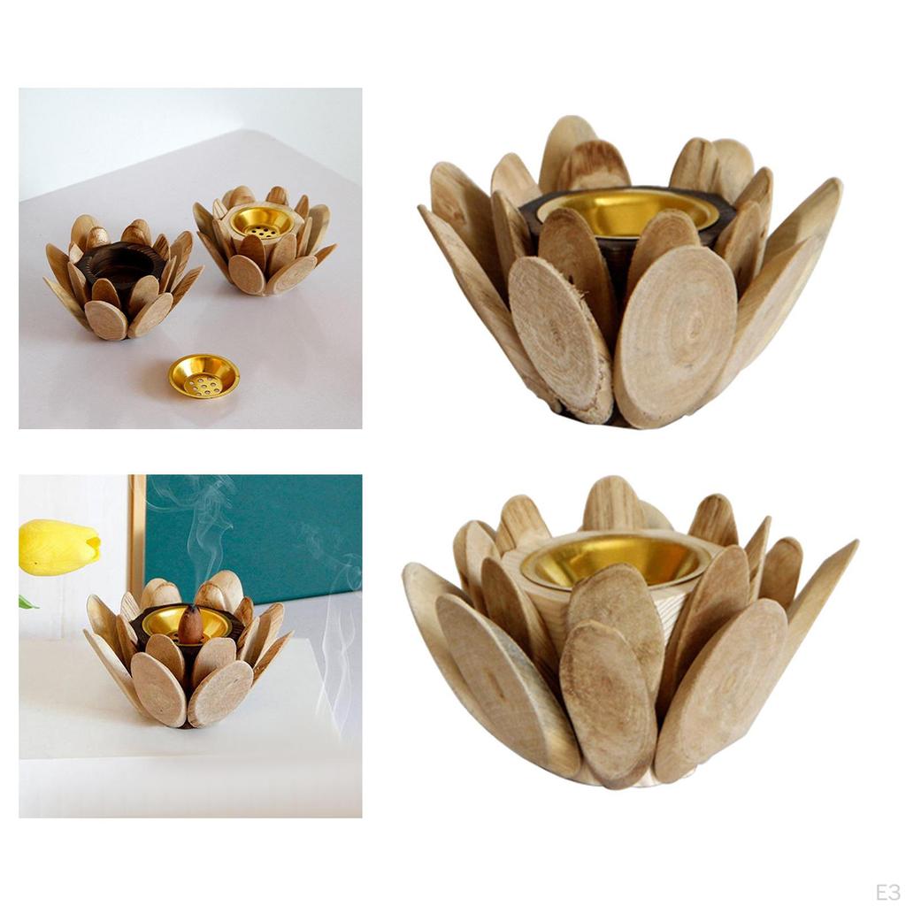 Cone Burner Nordic Style Wooden Censer for Yoga SPA Bedroom Table Centerpieces Decor