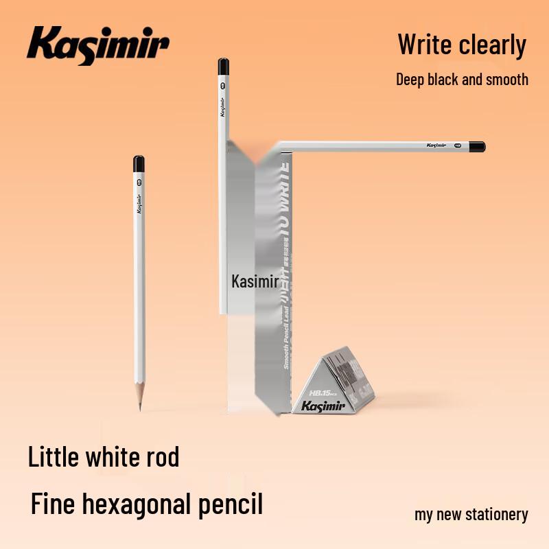 Kasimir White Hexagonal Pencils