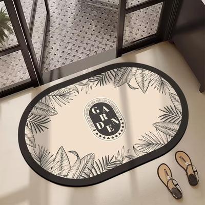 American Luxury Diatom Mud Mat Moisture-wicking Dirty Bathroom Mat Non-slip Mat Easy To Clean Foot Mat Door Mat
