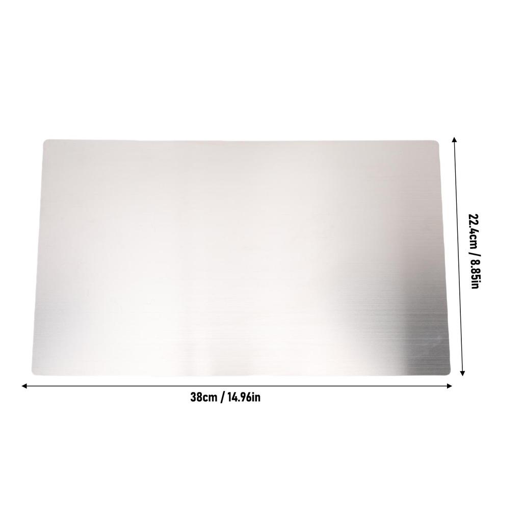 Schneidmaschine Edelstahl Metall Adapterplatte 14,96x8,85 Zoll Scrapbooking Stanzschablone Universelle Unterlegplatte für dünne Wafer-Stanzform