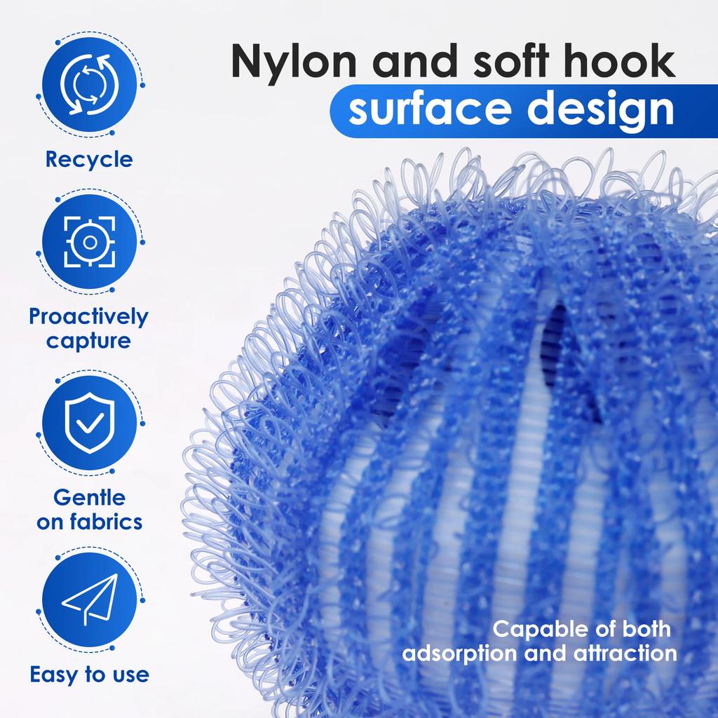 24Pcs Washing Machine Hair Remover Filter Clothes Washing Balls Reusable Laundry Ball for Cat Dog Pet Fur Remover