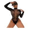 Women Erotic Bodysuit Fishnet Crotchless Bodystockings Black Hollow Out Lingerie See Through Jumpsuit Sexy Underwear Costumes