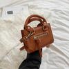 Autumn and Winter New Korean Version Mini Locomotive Small Square Bag Foreign Style Girls Concave Messenger Women's Bag