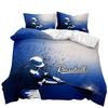 Baseball Bed Three-Piece Quilt Cover 3D Digital Printing Bed Sheet