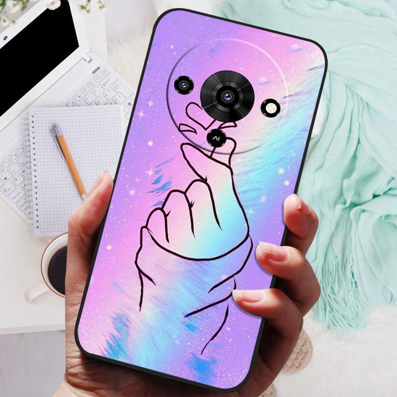 For ZTE Blade A76 5G Z2469N Case TPU Soft Rose Panda Cute Silicone Case Covers For ZTE Blade A76 A 76 BladeA76 5G Phone Cases
