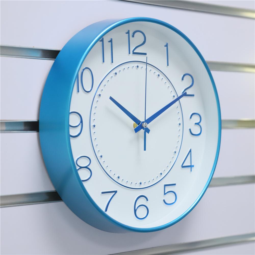 8-inch 20CM Core Clock Wall Clock Living Room Creative Clock Wall Watch Simple Home Silent Quartz Clock