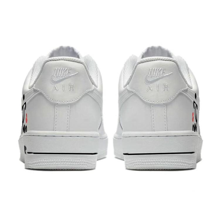 Nike Air Force 1 Air Force 1 Slip Resistant Abrasion Resistant Low top Skateboard Shoes Unisex White CW2288-111(Team352-)