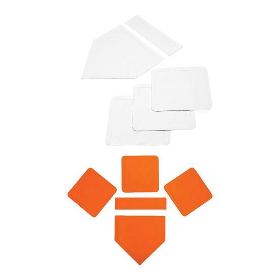 5 Stück/Set Softball Baseball Barriere Verbessern Sie Kraft Bewegung Verdickte Gummi Trainingsbälle Wasserdichte Barriere Baseballfeld Aufbau-Kit