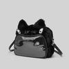 Grenzüberschreitende Niedliche Katze Plüsch Schmerztasche Doppelschulter Umhängetasche Schüler Party Weiche Niedliche Katze Kleine Essenszulage Wildleder Schmerz B