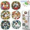 2D Flat  Painting Fridge Magnets Soft Magnetic Art Magnets  Xmas Refrigerator Decor