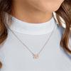 Swarovski Dazzling Swan Crystal Necklace Women Necklace Rose-Gold 5469989