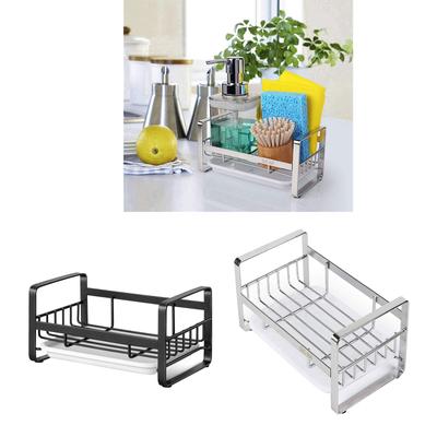Kitchen Sink Sponge Rack Space Saving Organizer Practicial Storage Stand Rack Holder for Cleaning Brushes and Supplies