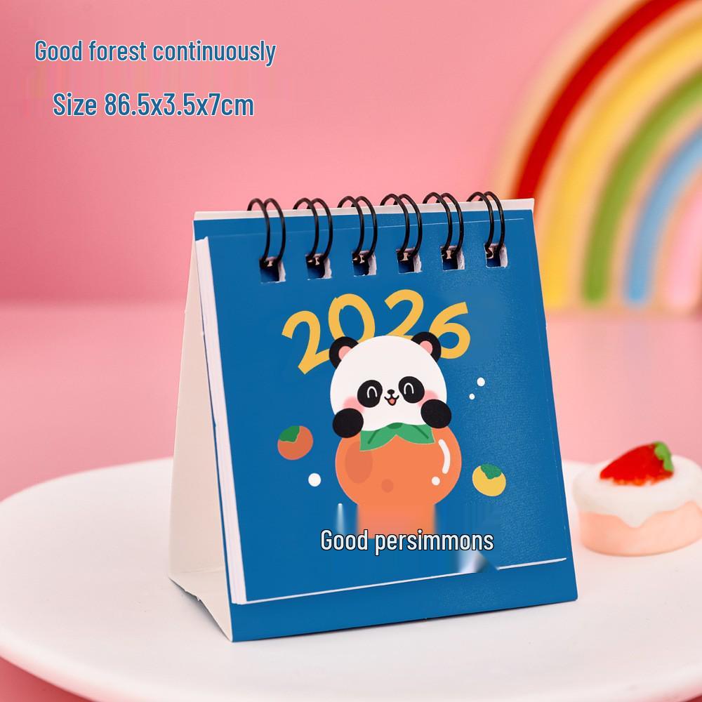 2026 Inspirational Words Mini Desk Planner Calendar - Creative Portable Desktop Ornament