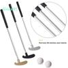 Minigolf-Putterschläger-Set – Edelstahl, TPR-Griff, Rechts-/Linkshänder, mit 2 Golfbällen für Kinder und Erwachsene, Tischspiel