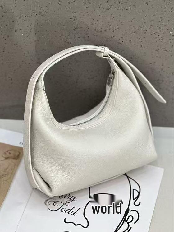 2025 Women's Genuine Leather Cowhide Crescent Bag - Versatile Korean Style Dumpling Texture