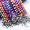 50Cm Braided Adjustable Rainbow Leather Rope Wax Cord Diy Pendant Necklace For Women Men Accessories 102030Pcs Colorful Chain