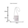 Yogodlns New Plush Shoulder Bag For Women, Mini Solid Color Plush Wallet, Cute And Versatile For Coins, Cell Phone Pouch