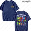 TShirt Battery Life Of A Teacher Cute Gift High Quality Cotton Tshirt Women Fashion Loose Short Sleeve Breathable Oneck Tee