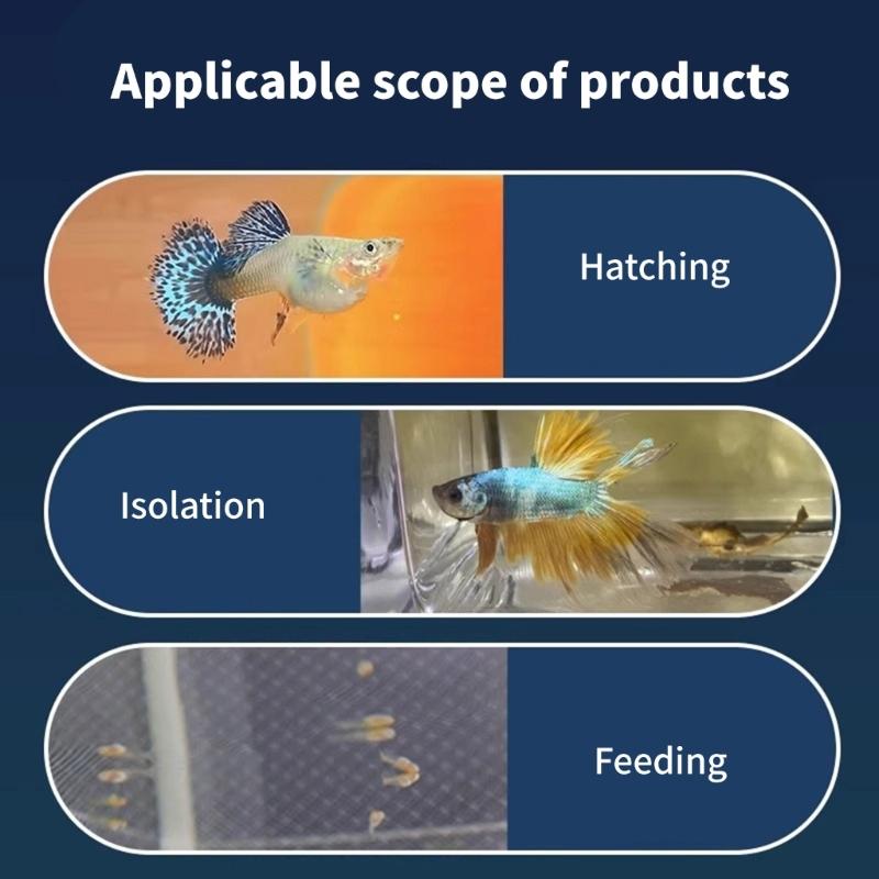 2PCS Aquariums Spawning Box Isolation Container For Fish Breeding Safe Separation Of Aggressive Species And Newborns Fry