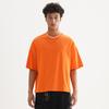 Men's Clothing | High End Boxy Fit Trendy Brand Pure Cotton Short, Wide, Short Sleeved Multi-color Solid Color Men's T-shirt