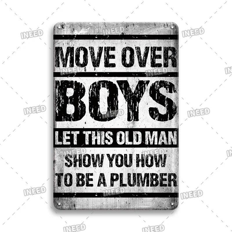 Funny Sentence Tin Sign Decorative Vintage Shabby Metal Sign Decor Metal Plate for Garage Man Cave Bar Pub Home Wall Decor
