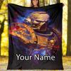 Custom Name Warhammer 40K Theme Printed Blanket - Perfect for Couch, Bed, Travel & Outdoor Use | Machine Washable, Cozy & Durable.
