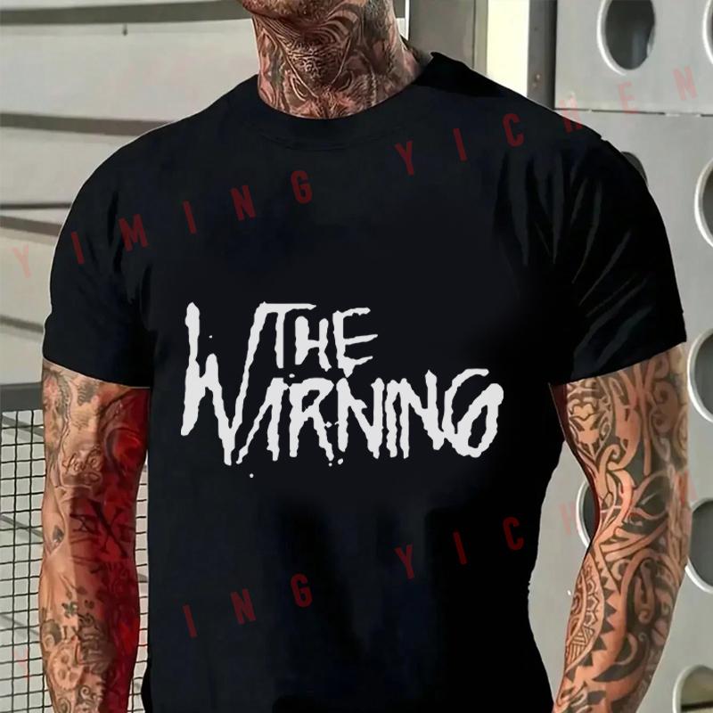 The Warning Is A Mexican Rock T-Shirt Motorrad Fans Cotton Men Short Sleeve O-Neck Tees