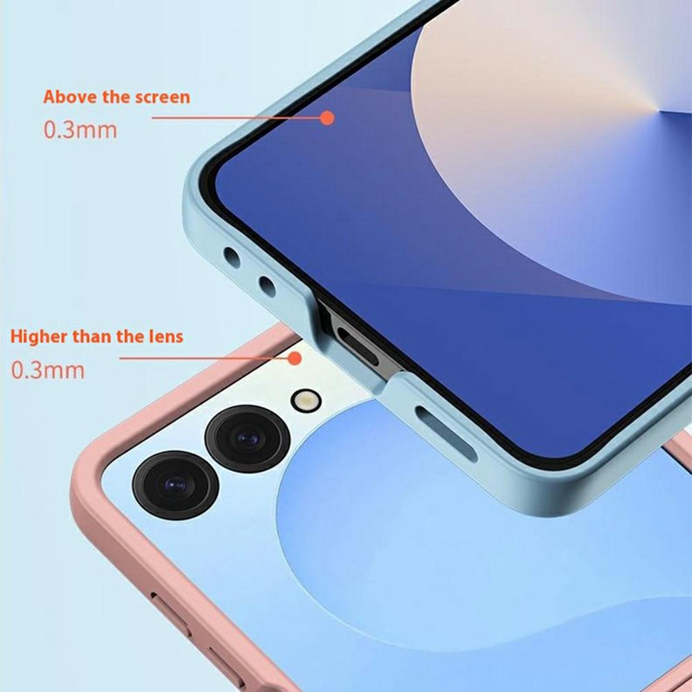 For Samsung Galaxy Z Flip7 5G Case Skin-Touch Texture Hard PC Folding Phone Cover