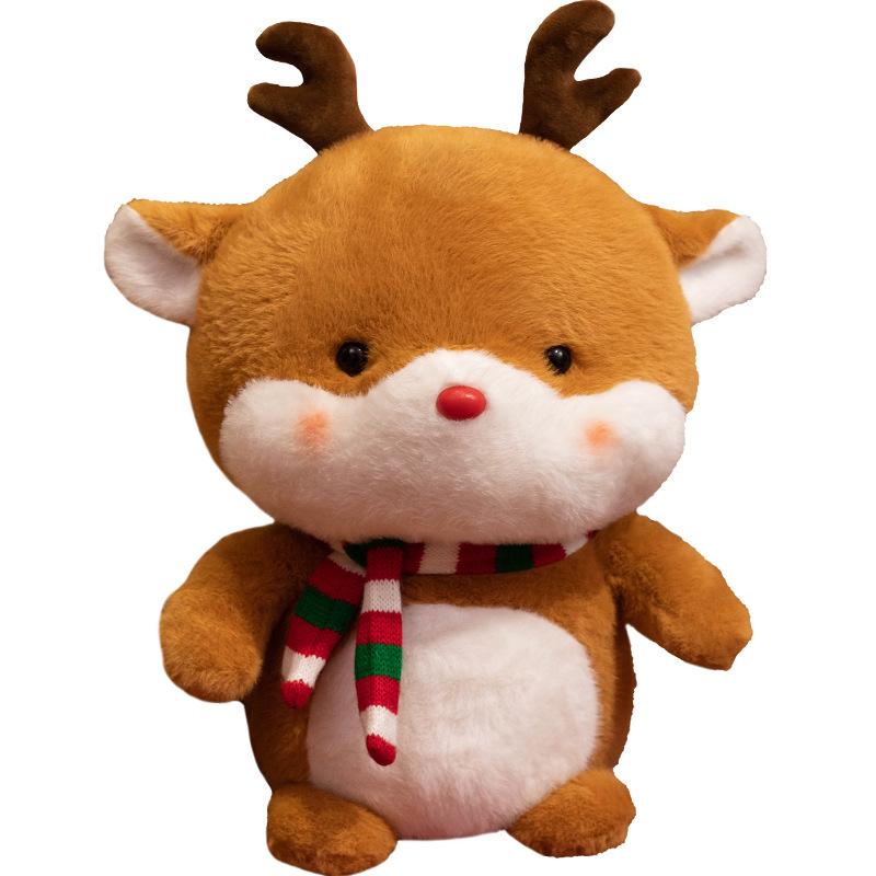 Cute Christmas Doll Old Man Snowman Deer Cloth Doll Christmas Decoration Gift Christmas Tree Small Hanging