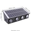 3XUF LED Wall Washer Adjustable Color Setings Solar Deck Lighting Waterproof Perfect for Outdoor Use Garden and Pool Areas