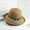2025 Spring/Summer Women's Versatile Straw Sun Hat with Buckle - Stylish and Sun-Protective