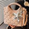 Ballet style rhombus chain handbag women's 2025 new niche single shoulder underarm bag fashionable versatile messenger bag