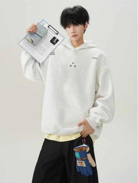 Herbst Trendiger Amerikanischer High Street Hoodie mit Schriftzug - Lockere Passform, Schweres Design für Paare