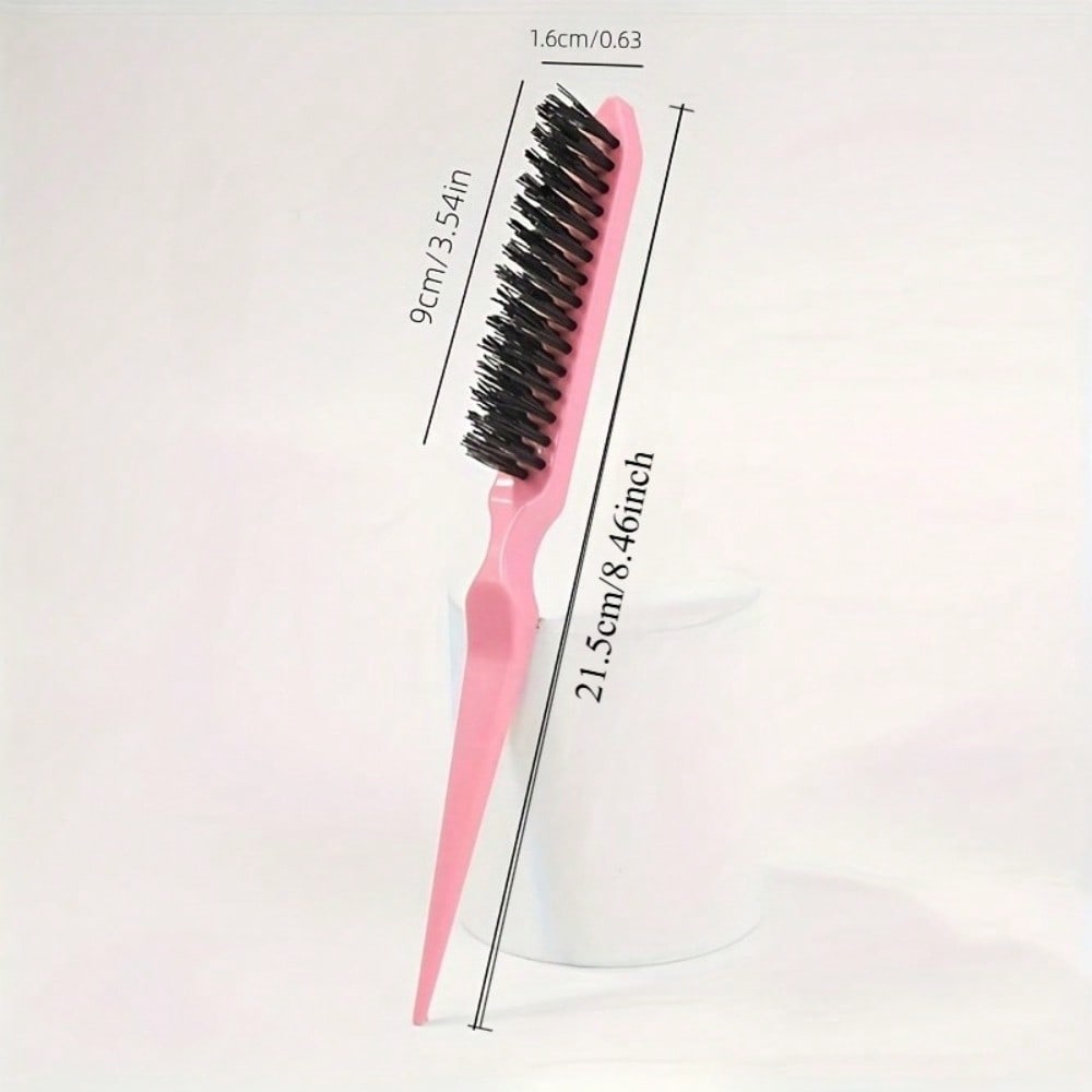 1pcs Pointed Tail Three Row Hair Comb, Fluffy Hair Styling Comb, Hair Cleaning And Hairdressing Tools